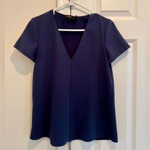 Theory Size P Navy Blouse